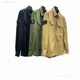 Compagnie Cp Oberbekleidung Abzeichen Reißverschluss Hemd Jacke Lockerer Stil Frühling Herren Top Oxford Tragbare High Street Stoney Island Jacke Großhandel Zwei Stücke ist billiger 8845