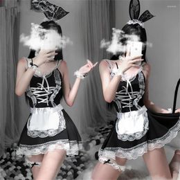 Bras Sets Sexy Lingerie Teddies Woman Sweet Lolita Dress Maid Costume Anime Cosplay Uniform Porno Halloween