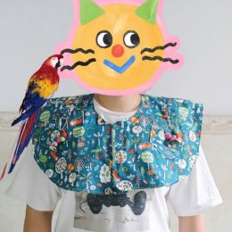 Training AntiScratch Bird Shoulder Protector Cape AntiBird Poops Shoulder Pad Protective Shawl with Bell Toy for Bird Parrot