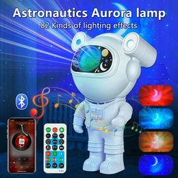 Star Projector Galaxy Night Light Astronaut Space Starry Nebula Ceiling LED Lamp for Home Decorative kids gift 240220