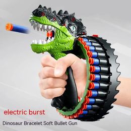 Childrens Toy Gun Dinosaur Pistol Parentchild Interaction Simple Toy Electric Multiple S Soft Bullet Soft Bullet Gun Gifts 240220