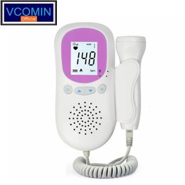 Vcomin Fetal Doppler Hand-hold Pocket Portable Sound Baby Heart Pregnancy Ultrasound Fetus Detector Machine Monitor Hire 240219