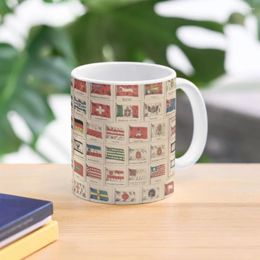 Mugs Vintage Flags Of The World Chart (1863) Coffee Mug Thermal Cup For To Carry