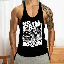 Men's Tank Tops Breathable Racerback Vest Running Vest Mens Hop Letter Print Tank Top for Summer Fitness Gym Soft Stretchy U Neck SweatL2402