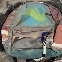 2021 women Travel Bags Graffiti Colour Retro Shoulder Backpack Catwalk men Casual Canvas Classic Doodle Limited Edition Bag265z