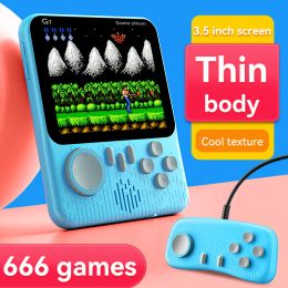Players New G7 Ultrathin Mini Retro Handheld Portable Game Console 3.5Inch Color Screen BuiltIn 666 Game For Kids Gift