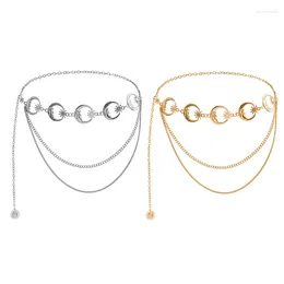 Belts Moon Star Metal Waist Chain Sun Pendant Belly Belt Body Chains Jewellery Accessories For Women And Girls Summer Beach