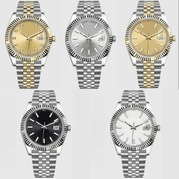 Mens mechanical diamond watches fashion designer watch 36-41mm automatic full stainless steel montre de luxe couples style movement watch datejust SB035 B4