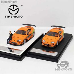 Diecast Model Cars **Preorder** TIME MICRO 1 64 Supra A80Z Fast Furious Paul painting Orange Diecast Model Car Presale