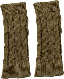 Knitted Fingerless Gloves for Women Men Winter Warm Half Finger Arm Warmers Gloves Cold Weather Thumb Hole Mittens