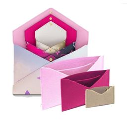 Cosmetic Bags Felt Organiser Handbag Kirigami Insert Of 3 With Golden Chain Crossbody Bag Pochette Envelope257j