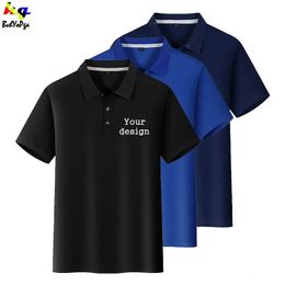 Summer mens Polo short-sleeved Polo shirt Polo custom printed pictures apparel casual fashion men and women tops 240221