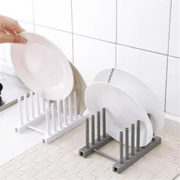 Kitchen Storage Racks Household Plastic Bowl Dish Supplies Drainage Detachable Frame Plate Pot Cover Accessories