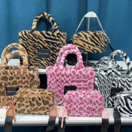 marc the tote women shoulder bags designer handbags Shoulder Bags plush Leopard Print Camera Bag crossbody shopping handbags 22102255d