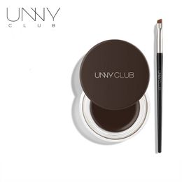 Unny Club Eyeliner Cream Matte Waterproof Ointment Brush Quick Dry Longlasting Smudgeproof Korean Makeup Cosmetics 240220