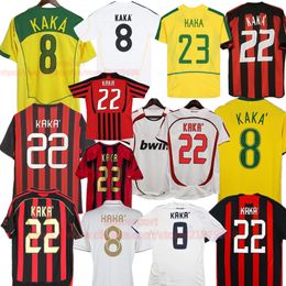 KAKA Retro Soccer Jerseys 02 03 04 05 06 07 08 09 10 Vintage Football Jersey 2004 2006 Brasil Classic Football Shirts madrid 11 12 13 14 Kit