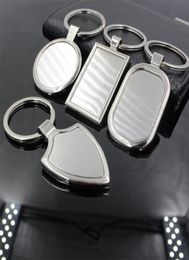 Stainless Steel Key Ring Metal Blank Tag keychain new creative Advertising Custom LOGO Keyrings for promotion Gifts8973063