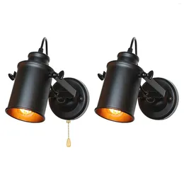 Wall Lamp Industrial Sconce Downlight Hardwired For Restaurant Bathroom