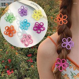 Hair Accessories Cute Girls Candy Color Sweet Hairpin Catch Ponytail Fixed Korea Kids Scrunchie Ornaments Gift
