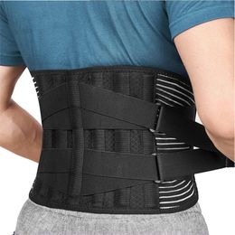 Double Pull Back Lumbar Support Belt Waist Orthopaedic Corset Men Women Spine Decompression Waist Trainer Brace Back Pain Relief 240222