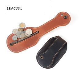 NEW Boston Racket Gryene Jack Sap Genuine Leather Coin Purse Bag Cowhide Pocket Pouch Self Defense Multi Function EDC Tool LJ20090283i