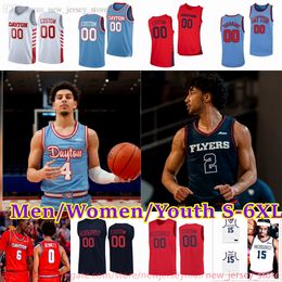 Custom S-6XL Dayton Flyers 15 DaRon Holmes II Basketball Jersey 21 Brady Uhl Petras Padegimas CJ Napier Atticus Schuler Malachi Smith Evan Dickey Stitched jerseys