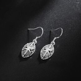 Dangle Earrings 925 Sterling Silver For Women Fashion Korean Vintage Drop Fine Lady Party Jewelry Christmas Gifts Wedding