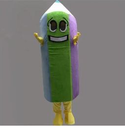 High quality Colorful Pencil Mascot Costumes Halloween Fancy Party Dress Cartoon Character Carnival Xmas Easter Advertising Birthday Party