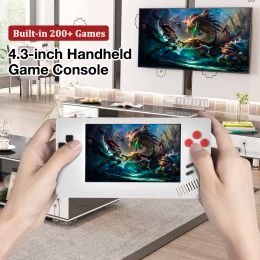 Consoles 4.3inch AV Output 8bit Pocket Earphone Jack Handheld TV Video Game Console (Builtin 200+ Classic Retro Games)