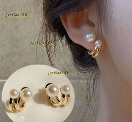 Vintage Elegant Irregular Pearls Stud Designer for Women New Earrings Trend Daily Accessoire Exquisite Jewelry Femme 2024
