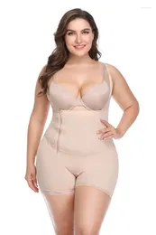 Women's Shapers Plus Size Women Shapewear S-6XL Firm Control Waist Trainer Body Shaper Tummy Zipper Slimming Underwear BuBodysuits