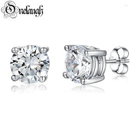 Stud Earrings Onelaugh 925 Sterling Silver Diamond For Women Total 1 0Ct D Colour GRA Mossanite Gem Wedding Jewelery Gift231o