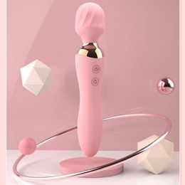 Womens variable frequency charging vibrator Womens fun double vibration adult sex toys products toy 231129