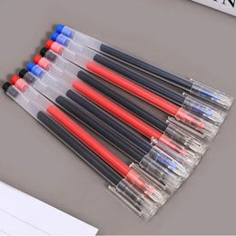 0.5mm Simple Quick-drying Black/Blue/Red Ink Gel Pen Needle Tip Ballpoint Stationery Writing Tool School Office Supplies