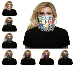 High quality Fashion women fashion mask silk Cycling Bandanas Quickdry Masks designer silk scarf Washable Face Mask1140353