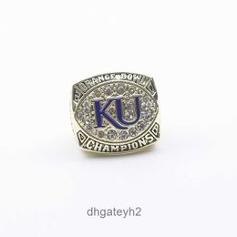 GLPD Band Rings Ncaa 2008 University of Kansas Crow Hawk Basketball Champion Ring Osal