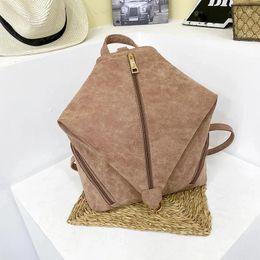 School Bags Vintage Pu Leather Women Backpack Preppy S Fashion Bag College Girl Luxury Shoulder Mochila Feminina