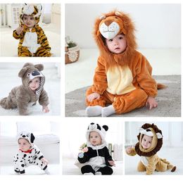 Cute Lion Baby romper Clothes Boys Girls Cartoon Pyjamas romper Animal Baby Romper Baby shower romper Romper 240219