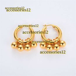 Stud French Ins Unique Precision Stud Craftsmanship Small Beads Brass Earrings For Women Detachable Ear Buckle Jewellery Fashion Accessories 2024