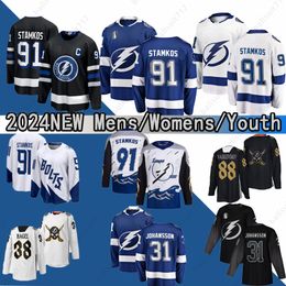 Maglia Tampa 2024 Gasparilla Maglia Bay Lightning 24 Ryan Callahan 27 Jonathan Drouin 51 Valtteri Filppula 91 Steven Stamkos Victor Hedman Maglie da hockey