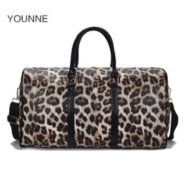 Evening Bags Younne Bag For Women 2021 Leather Pu Large-capacity Duffel Fashion Trend Leopard Print Short-distance Travel226o