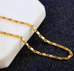 Whole New High Quality Gold Necklaces Chain Super Deal Gold Chain Men Jewelry Vacuum Plated New Fashion Jewelry1765938