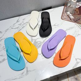 Fashion Striped Slippers Soft EVA Rubber Pure Colours Sandals Womens Summer Shoes flip flops multi 2024