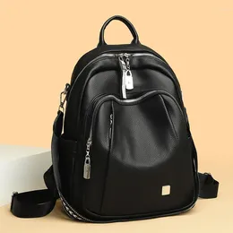 School Bags Luxury Designer Backpack Women Large Capacity Travel Bag Fashion High Quality Leather Casual Bagpack Elegant Girls
