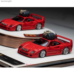 Diecast Model Cars PGM 1 64 F40 Christmas Snow Special Edition Diecast Model Car