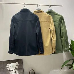 Compagnie Cp Outerwear Badges Zipper Shirt Jacket Loose Style Spring Mens Top Oxford Portable High Street Stone Iland Jacke Wholesale Two Pieces is Cheaper 1761