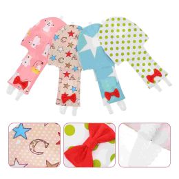 Baths Bird Flight Suite Liners: 4pcs Washable Parakeet Reusable Bird Flight Suit Diaper Parrots Clothes Birds Accessories XL