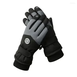 Cycling Gloves Winter Warm Windproof Women Men Outdoor Sports Motorcycle Fishing Full Fingers Touchscre Skiing