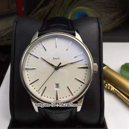 Selling NEW 42mm Patrimony 85180 000G-9230 Mens Automatic Watch Asian 2824 Movement White Dial Gents Sport Watches Black Leath199H