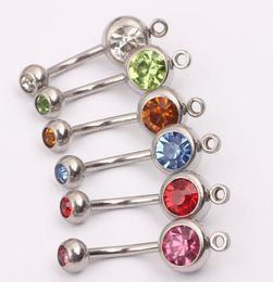 Body Jewellery stainless steeel Navel Ring Belly Button Ring Add You Own Charm Accessory1243483